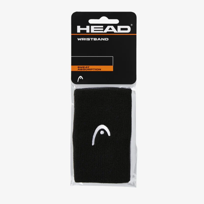 Poignets Eponge Head 5" (Noir)