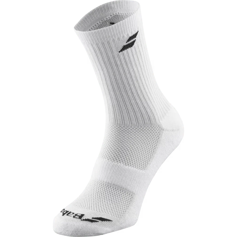 Chaussettes Babolat x3 (35-38, Blanc)