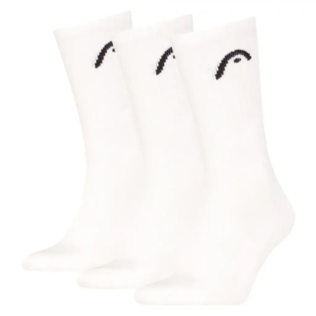 Chaussettes Head 3P Club (35-38, Blanc)
