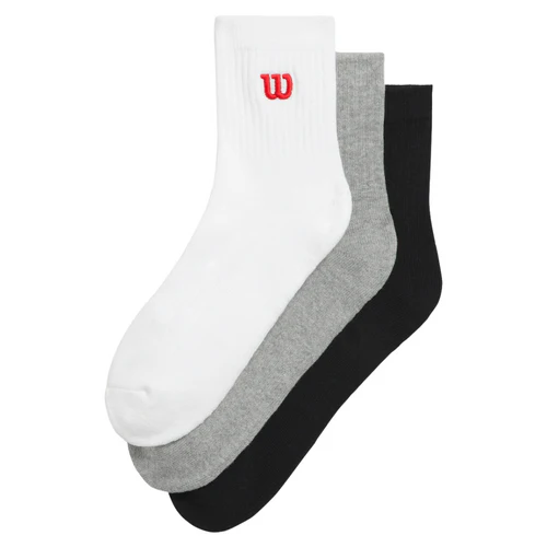CHAUSSETTES WILSON QUARTER TOP X3 (43-46, MULTICOLORE)