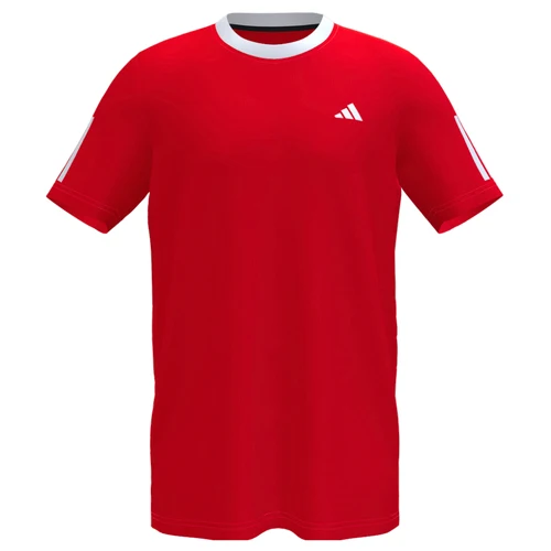 T shirt Adidas Club 3 Stripes Rouge
